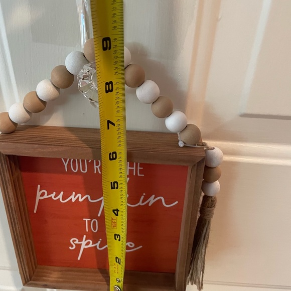 Fall//Halloween wall/decor-Wendy Bellissimo “You’re the Pumpkin to my Spice”-NWT - Picture 7 of 9